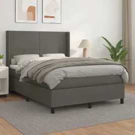 vidaxl-lozko-kontynentalne-z-materacem-szare-ekoskora-140x200-cm