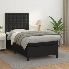vidaxl-lozko-kontynentalne-z-materacem-czarne-ekoskora-90x200-cm