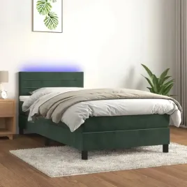 vidaxl-lozko-kontynentalne-z-materacem-i-led-zielony-aksamit-80x200-cm