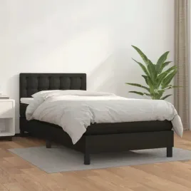 vidaxl-lozko-kontynentalne-z-materacem-czarne-ekoskora-90x190-cm