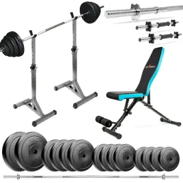 zestaw-kulturystyczny-87kg-silowy-lawka-stojaki-sztanga-hantle-obciazenie