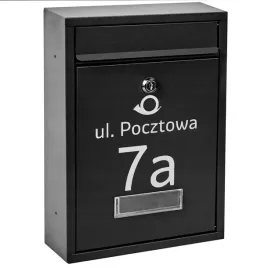 skrzynka-pocztowa-na-listy-czarna-wzor-napis-skrzynka-z-adresem-na-listy