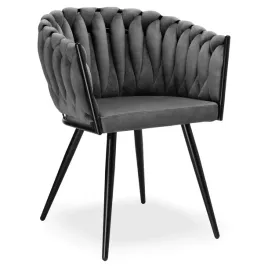 krzeslo-plecione-welurowe-warkocze-tapicerowane-loft-glamour-przeplatane