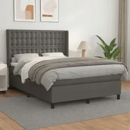 vidaxl-lozko-kontynentalne-z-materacem-szare-ekoskora-140x200-cm