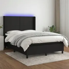 vidaxl-lozko-kontynentalne-z-materacem-czarne-140x200-cm-tkanina