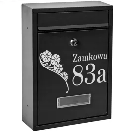 skrzynka-pocztowa-na-listy-czarna-wzor-napis-skrzynka-z-adresem-na-listy