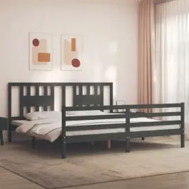vidaxl-rama-lozka-z-wezglowiem-szara-200x200-cm-lite-drewno