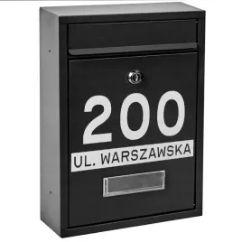 skrzynka-pocztowa-na-listy-czarna-wzor-napis-skrzynka-z-adresem-na-listy