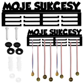 wieszak-na-medale-scienny-moje-sukcesy-metalowy-czarny-kolki-zaslepki-40-cm