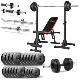 zestaw-kulturystyczny-127kg-lawka-stojaki-gryf-sztanga-hantle-obciazenie