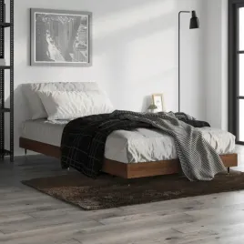 vidaxl-lozko-bez-materaca-brazowy-dab-100x200-cm