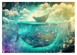 fototapeta-premium-struktura-do-salonu-sypialni-abstrakcja-ocean-morze