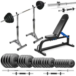 zestaw-kulturystyczny-135kg-silowy-lawka-stojaki-sztanga-hantle-obciazenie