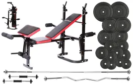 zestaw-kulturystyczny-96kg-silowy-lawka-sztanga-gryf-hantle-obciazenie-21el