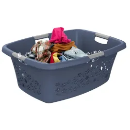 kosz-na-pranie-do-magla-lazienkowy-rotho-flowers-50-l-niebieski