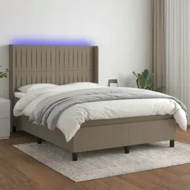 vidaxl-lozko-kontynentalne-z-materacem-taupe-140x190-cm-tkanina