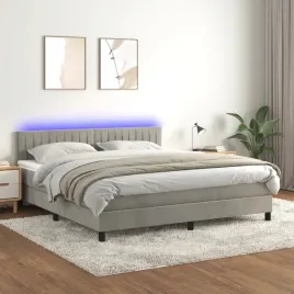 vidaxl-lozko-kontynentalne-z-materacem-i-led-szare-180x200cm-aksamit
