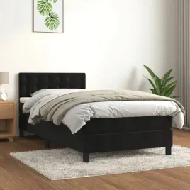 vidaxl-lozko-kontynentalne-z-materacem-czarne-aksamit-80x200-cm