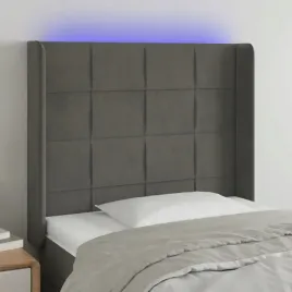 vidaxl-zaglowek-do-lozka-z-led-ciemnoszary-103x16x118-128cm-aksamit