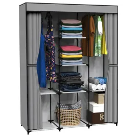 szafa-na-ubrania-garderoba-tekstylna-materialowa-skladana-polki-wieszak