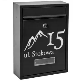 skrzynka-pocztowa-na-listy-czarna-wzor-napis-skrzynka-z-adresem-na-listy