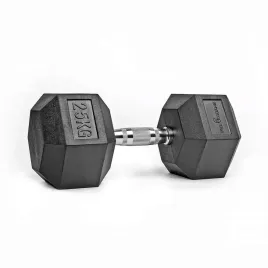 hantla-hex-25kg-ciezarek-ogumowany-hantel-staly-ciezar-powlekany