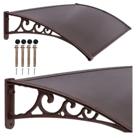 daszek-nad-drzwi-wejsciowe-klime-zadaszenie-150x80-poliweglan-komorowy-braz