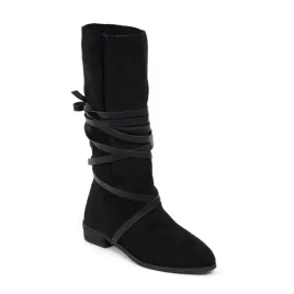 buty-damskie-kozaki-przed-kolano-wsuwane-botki-jesienne-35-czarne-sznurek