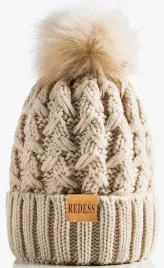 redess-czapka-zimowa-biala-damska-ocieplana-gruba