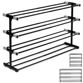 stojak-na-buty-obuwie-regulowany-teleskopowy-regal-szafka-polka-loft-czarny