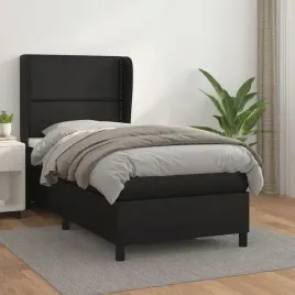 vidaxl-lozko-kontynentalne-z-materacem-czarne-ekoskora-90x200-cm