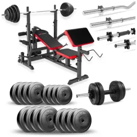 zestaw-kulturystyczny-130kg-lawka-stojaki-sztanga-gryf-hantle-obciazenia