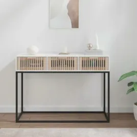 vidaxl-stolik-konsolowy-bialy-105x30x75-cm
