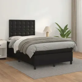 vidaxl-lozko-kontynentalne-z-materacem-czarne-ekoskora-120x200-cm
