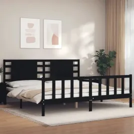 vidaxl-rama-lozka-z-wezglowiem-czarna-200x200-cm-lite-drewno