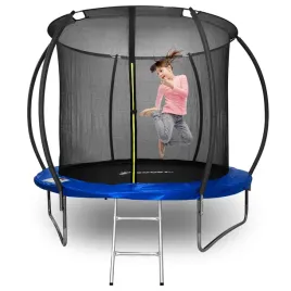 trampolina-ogrodowa-z-drabinka-siatka-wewnetrzna-dla-dzieci-8ft-244-cm-stal