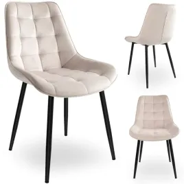 krzeslo-tapicerowane-welurowe-bezowe-czarne-nogi-nowoczesne-do-jadalni