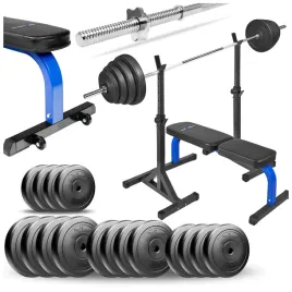 zestaw-kulturystyczny-109kg-silowy-lawka-stojaki-sztanga-obciazenia