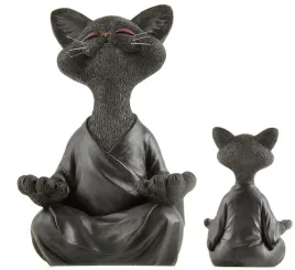 figurka-czarnego-kota-buddy-medytacja-recznie-malowana-18-cm