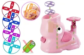 wyrzutnia-latajacych-dyskow-krazkow-katapulta-gra-duzy-zestaw-zielona