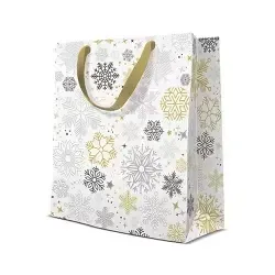 torebka-prezentowa-metaliczne-sniezynki-srednia