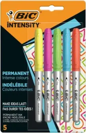 bic-markery-permanentne-intense-alkoholowe-pisaki-zestaw-5-kolorow