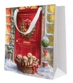 torebka-prezentowa-koszyk-ze-szczeniaczkami-duza