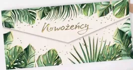 karnet-w-ksztalcie-koperty-slubny-monstera