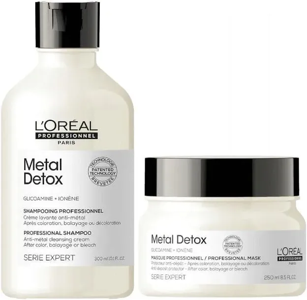 Loreal Metal Detox szampon 300ml + maska 250ml ochrona koloru zestaw