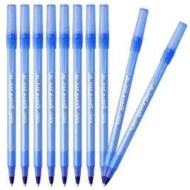 dlugopis-ze-skuwka-niebieski-bic-round-stic-1-0-zestaw-x10-sztuk