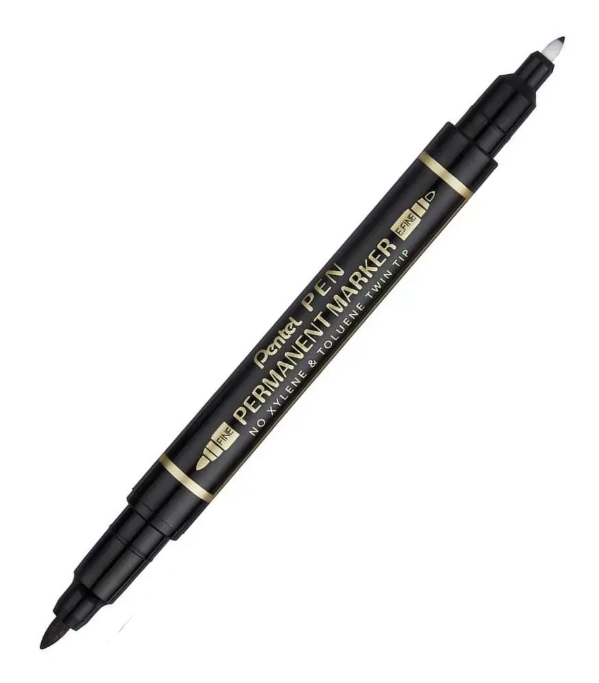 marker-permanentny-pentel-n75w-czarny-dwustronny