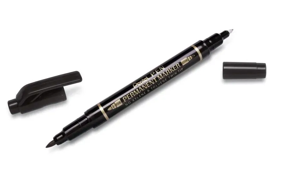 marker-permanentny-pentel-n75w-czarny-dwustronny
