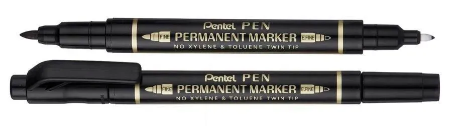 marker-permanentny-pentel-n75w-czarny-dwustronny
