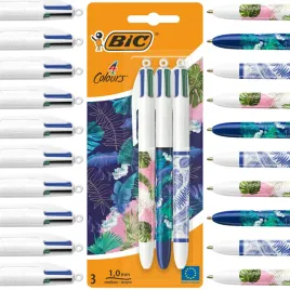 bic-4colours-decor-botanical-dlugopis-automatyczny-4-kolory-zestaw-x3